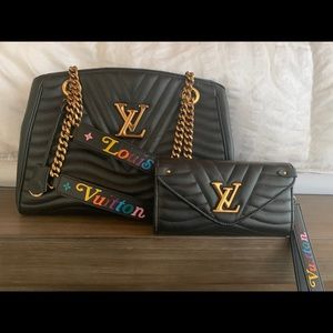 Louis Vuitton purse and matching wallet
